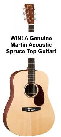 WIN! Win a new Martin guitar
                      at "Open Mic Done Right!"