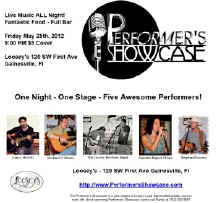 CLICK Here for
                          Performer's Showcase Poster